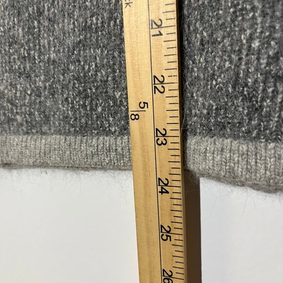 Vintage Dress Barn Floral Silk Blend Knitted Gray Cardigan Sweater Womans Small - Picture 5 of 7